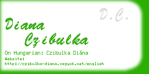 diana czibulka business card
